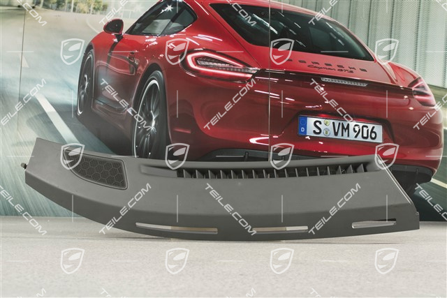 Dashboard defroster trim / cover, Stone grey, R