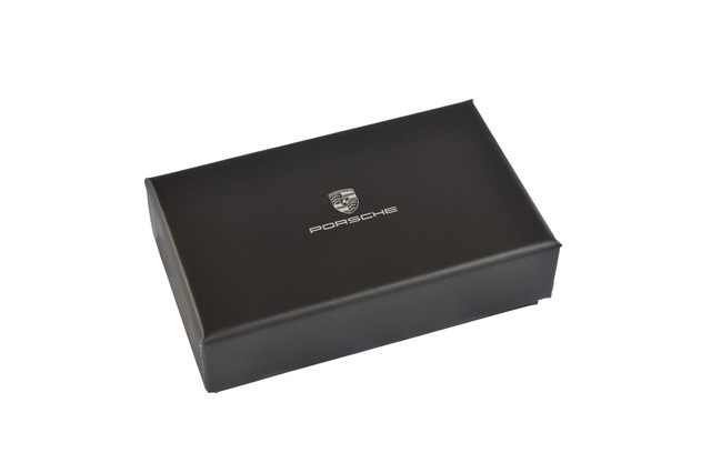 Brelok z herbem Porsche i chipem RFID / czarny