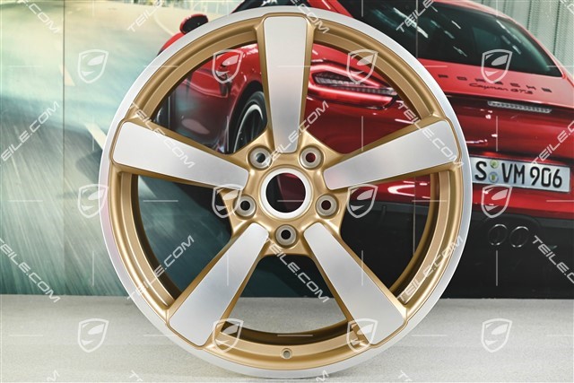 20" Carrera Exclusive Felge, 8,5J x 20 ET50, aurum-seidenmatt