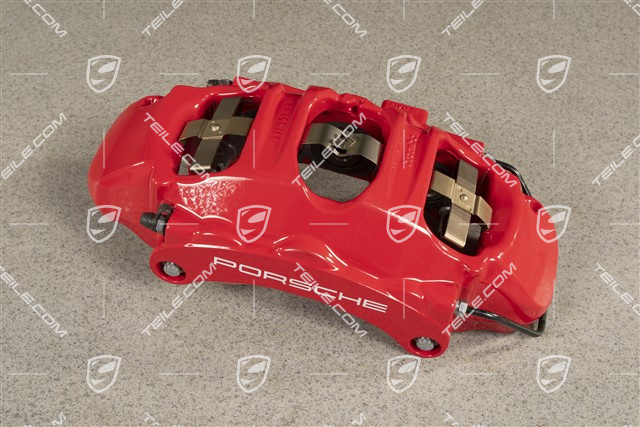 Front axle fixed brake calliper, Red, L