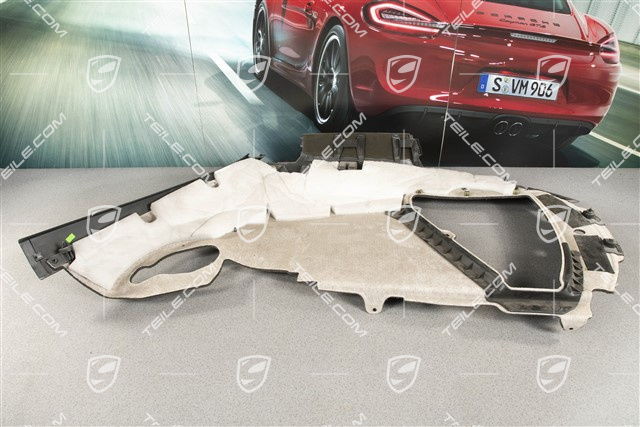 Kofferraumabdeckung / Seitenwandverkleidung, Teppich / Perlvelours, Schwarz, L