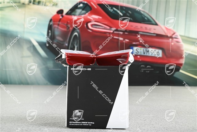 LED-Türprojektor, Schriftzug "Porsche", Einbausatz