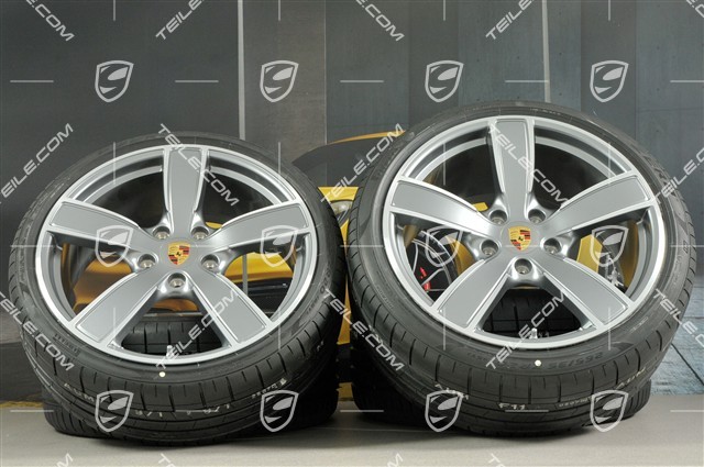 20" Carrera Sport Sommerräder Satz, Felgen 8,5J x 20 ET49 + 11,5J x 20 ET76 + Sommerreifen 245/35 R20 + 305/30 R20