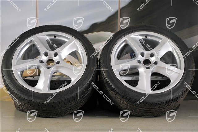 20" Komplet kół letnich Cayenne SportTechno, przód 9"+ tył 9", bez czujników RDK