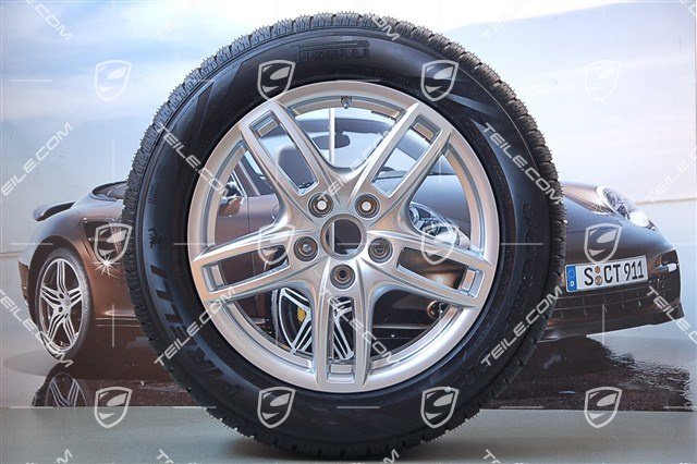 19" Cayenne Turbo Winterräder Satz, Felgen 8,5 J x 19 ET59 + Pirelli Winterreifen 265/50 R19, ohne RDK Sensoren