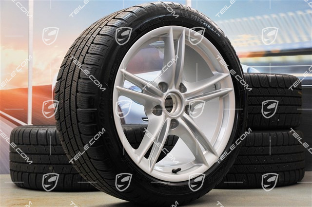 18" Boxster S II Winterräder Satz (Felgen mit Reifen), Felgen vorne 8J x 18 ET57 + hinten 9J x 18 ET43 + Michelin Reifen 235/40 ZR18 + 255/40 ZR18