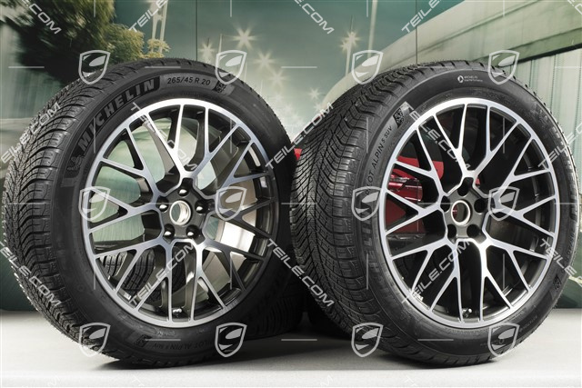 20-inch "RS Spyder Design" winter wheels set, rims 9J x 20 ET26 + 10J x 20 ET19, Michelin Pilot Alpin 5 SUV winter tyres 265/45 R20 + 295/40 R20, with TPMS