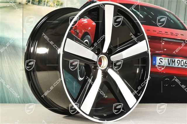 22" Felge Cayenne Exclusive Design Sport, 11,5J x 22 ET52, schwarz hochglanz