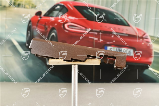 Front seat rail cover, rear, Truffle Brown, L=R