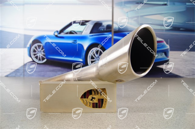 Exhaust system tail pipe, standard tailpipe, 4-pipe look, outer, R