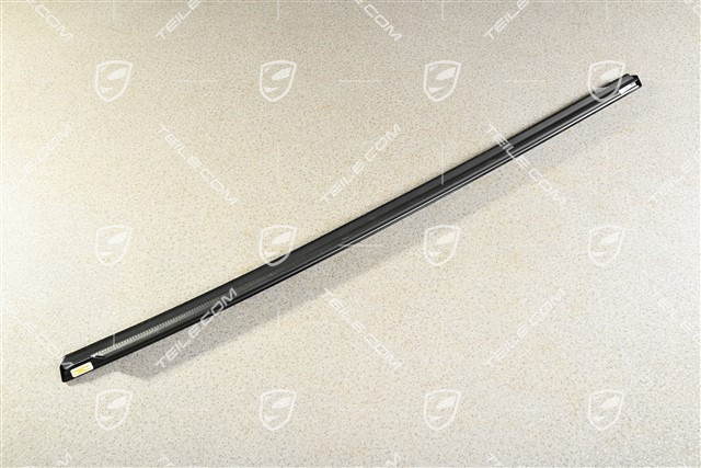 Hintertürleiste / Zierleiste, Schwarzglanzend, L