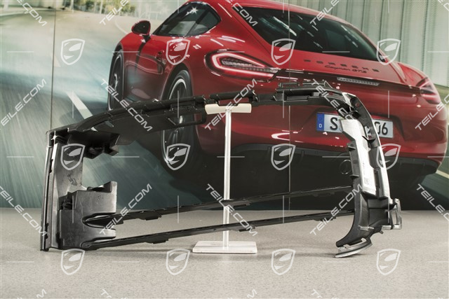 Turbo / Sport Design, Front bumper, side ventilation grille, Black matte, L