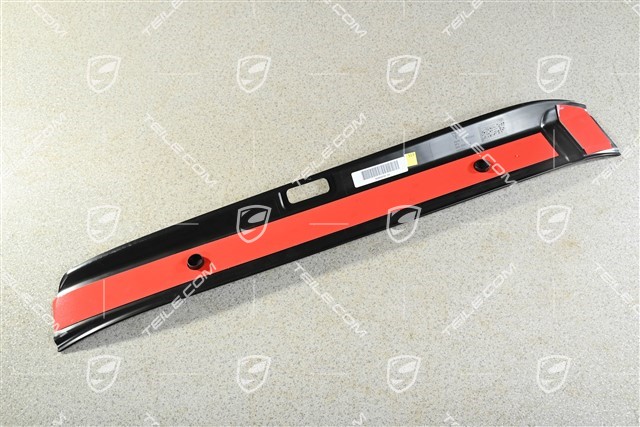 Listwa ozdobna progu wewnętrznego, Czarna/Szczotkowane aluminium, ''911 Turbo S'', R