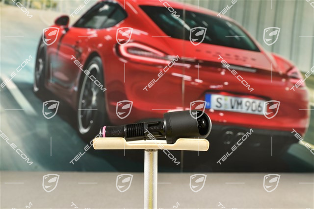 Düsenknopf, Schwarz-Matt, L=R