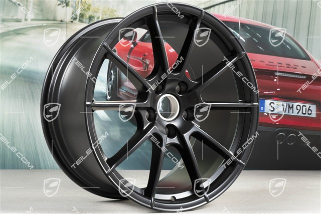 20" Felge, Boxster Spyder, 10,5J x 20 ET47, schwarz seidenmatt
