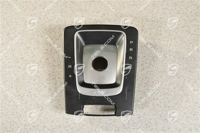 Abdeckung Schaltkulise, PDK-Getriebe, Schwarz / Galvanosilber