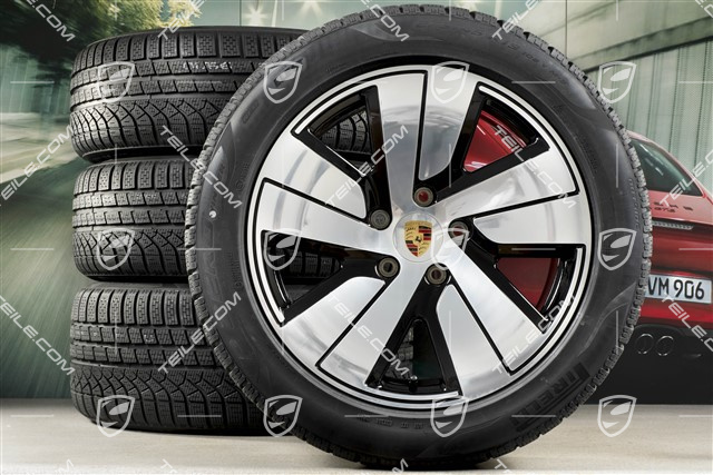 19" Taycan S Winterräder Satz, Felgen 8J x 19 ET50 + 10J x 19 ET47, Pirelli Winterreifen 225/55 R19 + 275/45 R19