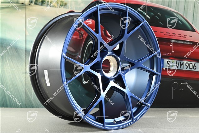 GT4RS 20" Felgen Satz, Aluminium, 8,5J x 20 ET61 + 11J x 20 ET50, indigoblau