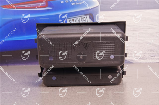 Półka środkowa 2DIN zamiast radia, Czarny mat