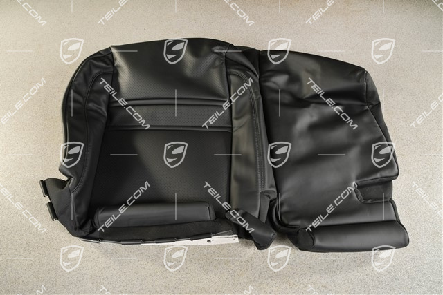 Rücksitzpolsterung / Sitzbezug / Bezug, Sitzkissen, Glattleder, Belüftet, Coupe, Schwarz, L