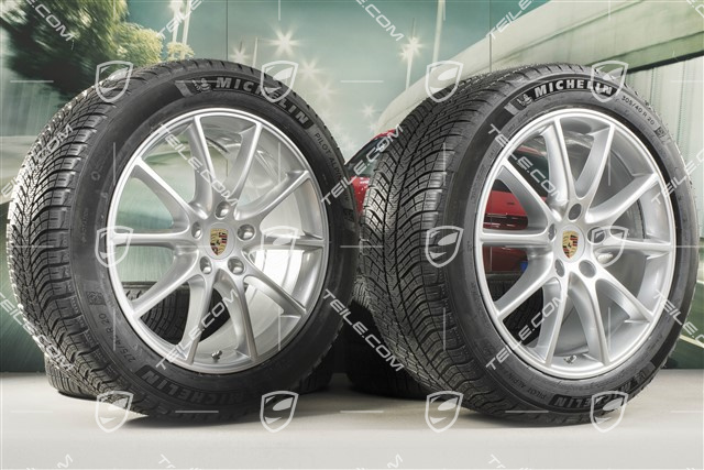 20-inch Cayenne Design winter wheel set, rims 9J x 20 ET50 + 10,5J x 20 ET64 + NEW Michelin winter tyres 275/45 R20 + 305/40 R20, with TPMS