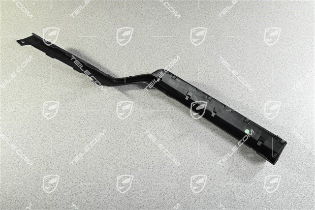 Blenda zderzaka tylnego, wersja  z hakiem, czarny mat, R