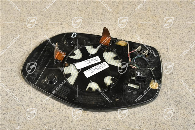 Spiegelglas, konvex, automatisch abblendbar, elektrisch anklapp/einstell u. separat beheizbar, R