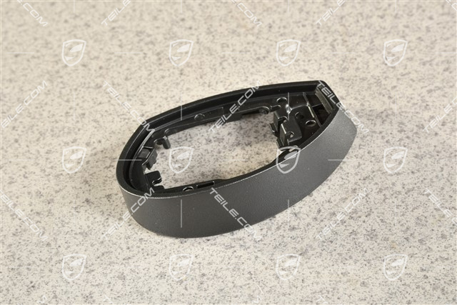 Abdeckkappe, Spiegelfussgehäuse / Spiegel, Blende unten, Satinschwarz, L