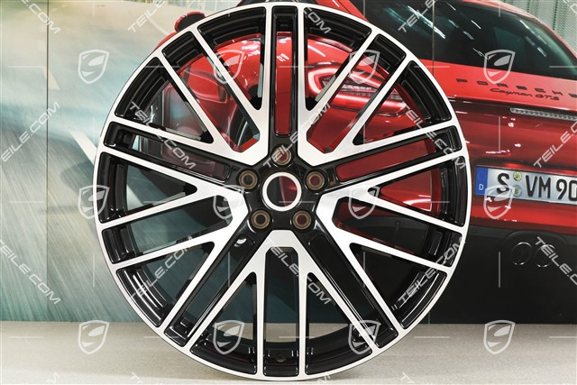 21" felga "911 Turbo 5 Design" 10J x 21 ET 19, czarny wysoki połysk