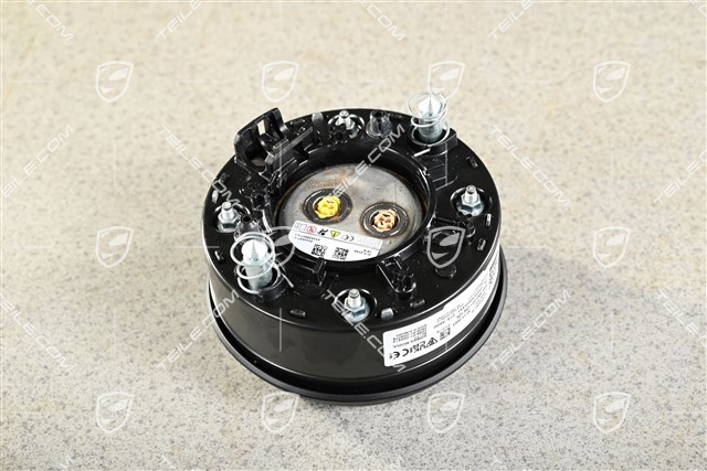 Airbag-Einheit für Lenkrad, Kunstleder Schwarz