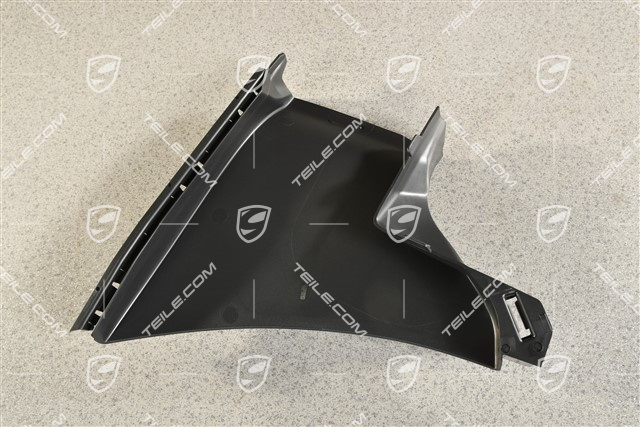 Air guide / duct, black matte, R