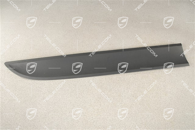 Front door cover / trim, Matt black, R