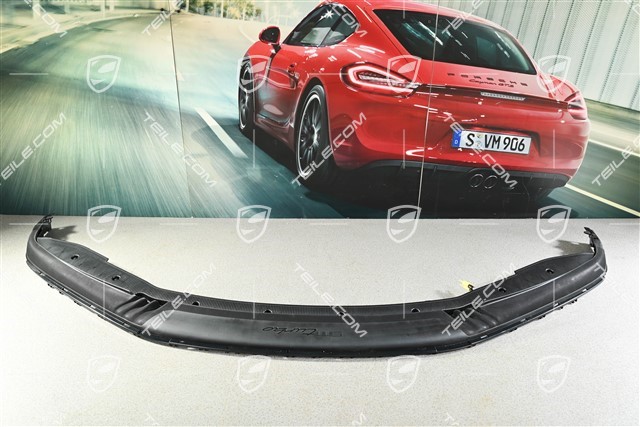 Front bumper spoiler / lower part trim, Black matte, Turbo