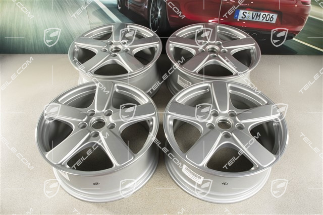 19" Felgensatz Cayenne Sport Classic II, 8,5J x 19 ET59, GT-Silber-Metallic