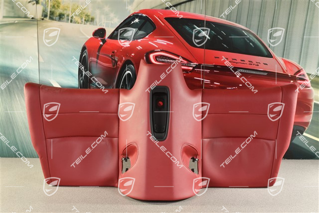 Coupe / Targa / Cabrio, Sitzkissen hinten, Leder, Bordeauxrot