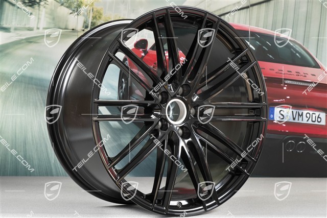 22" Felge Turbo IV, 11,5J x 22 ET61, schwarz hochglanz
