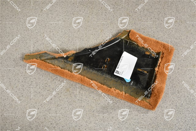 Cover trim, Lateral, Centre console, Natural brown, L