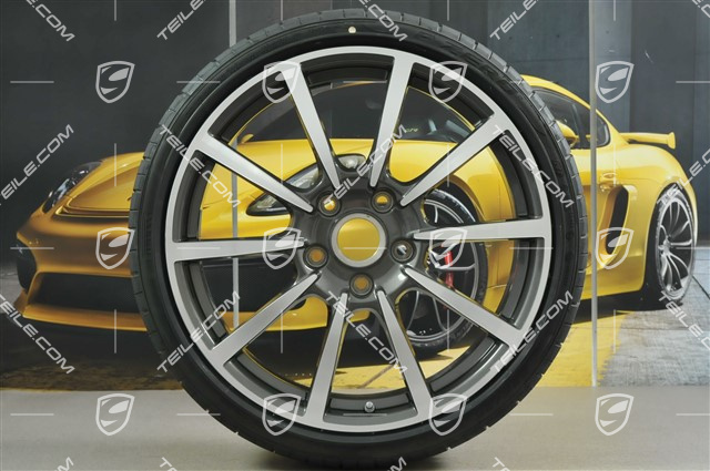 20" Carrera Classic koła letnie komplet, felgi 8J x 20 ET57 + 10J x 20 ET45 + opony letnie Pirelli 235/35 ZR20 + 265/35 ZR20, z czujnikami ciśnienia, minimalne ślady...