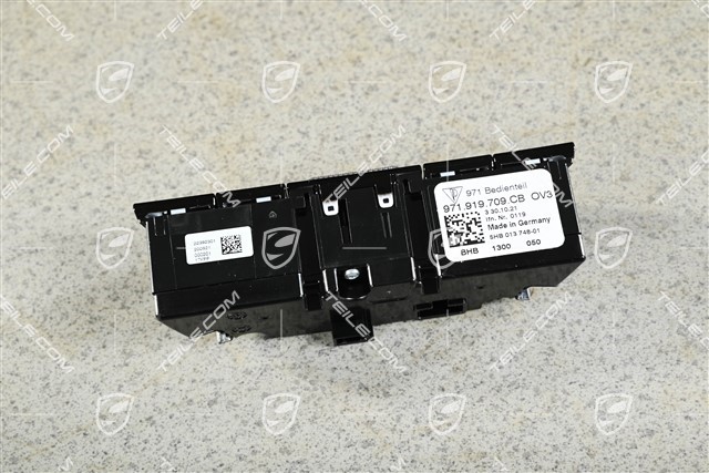 Air condition control unit / panel, rear