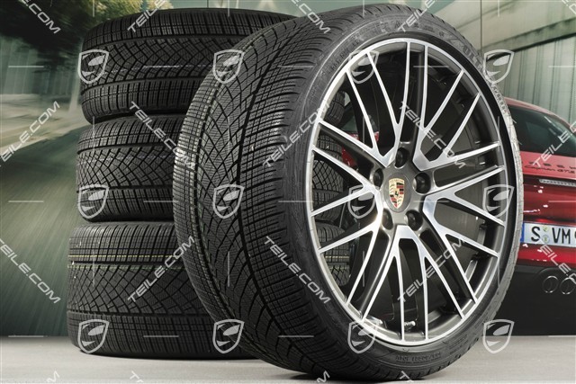 20/21-inch Turbo V winter wheel set, wheel rims 8,5J x 20 ET40 + 11J x 21 ET66 + Goodyear winter tyres 245/35 R20 + 305/30 R21, DOT/prod. year 2020
