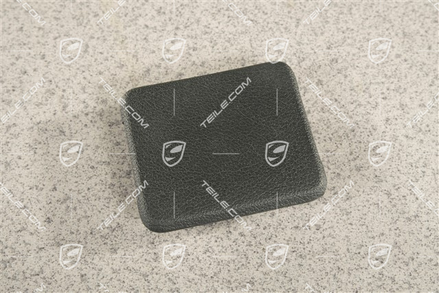 Dekielek tapicerki tylnej klapy, awaryjne otwieranie, czarny