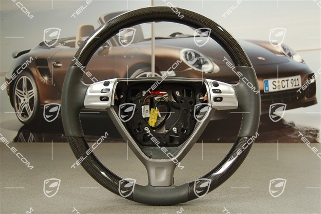 Kierownica, 3-ramienna, CARBON, multifunkcyjna Touch & Feel, do ręcznej skrzyni biegów, kamienny szary Kierownica, 3-ramienna, CARBON, multifunkcyjna Touch & Feel, do ręcznej skrzyni biegów, kamienny szary