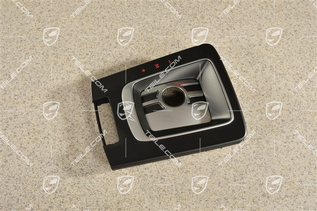 GT4, Osłona dźwigni zmiany biegów, PDK, Czarna / Galvano silver