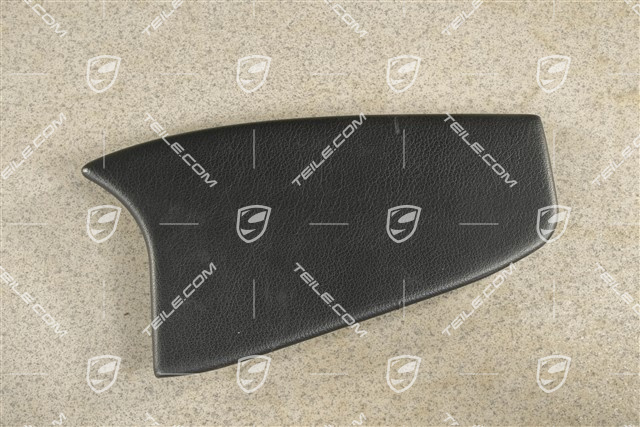 Centre console / tunnel cover, LeatheretteLateral, Black, Coupe/ Targa, L