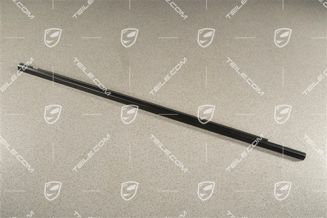 Listwa ozdobna szyby bocznej, zewnętrzna, drzwi tylne, Czarny mat, L