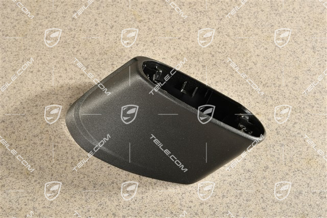 Abdeckkappe, Spiegelfuss, Satinschwarz, L