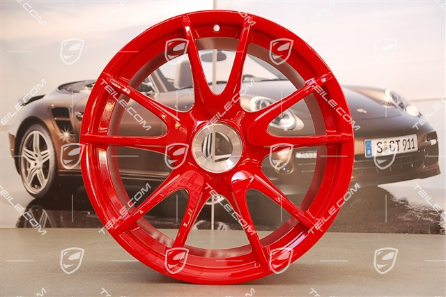 19" Felge GT3 RS, Zentralverschluss, 12J x 19 ET48, Indischrot 19" Felge GT3 RS, Zentralverschluss, 12J x 19 ET48, Indischrot