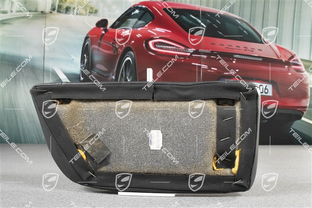 Lordosenstütze / Mittelteil, Leder, Schwarz, Cabrio, R