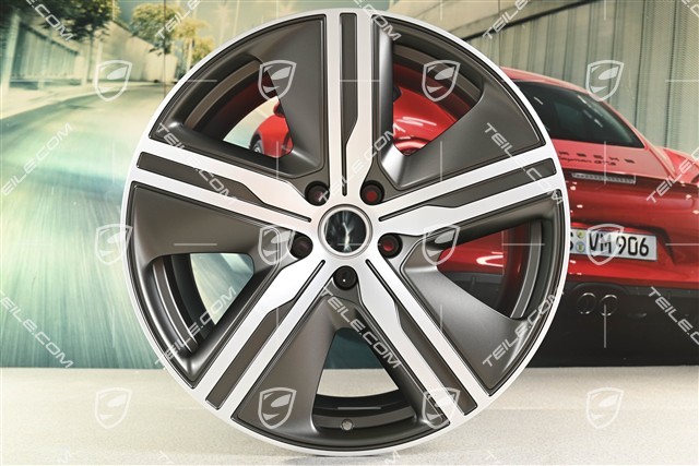 22" Felge Macan Exclusive Design, 11J x 22 ET47, Turbonite, links