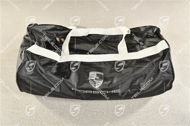 Abdeckhülle, Innen, farbig Porsche Wappen und Schwarzes Schriftzug